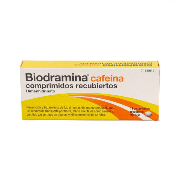 Biodramina Cafeína 12 Comprimidos