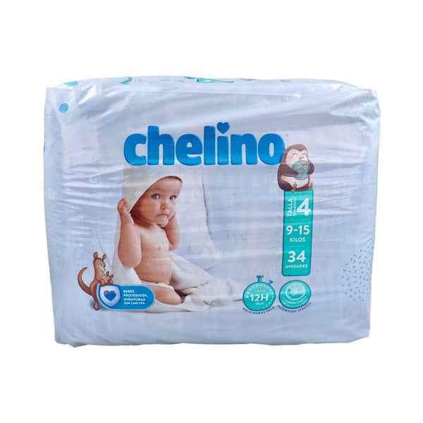 CHELINO INDAS PAÑAL 9-15 KG 34 U
