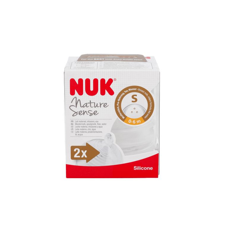 Nuk Natura Sense Tetina Silicona Talla S 0-6 M, 2 Uds