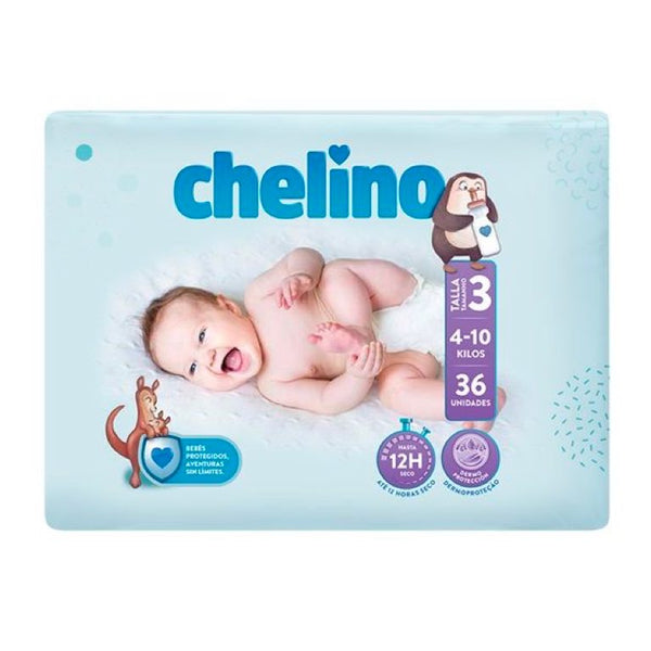 CHELINO INDAS PAÑAL 4-10 KG 36 U