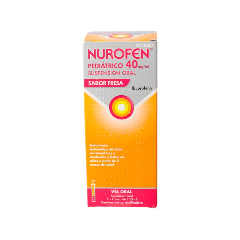 NUROFEN PEDIATRICO 40 MG/ML 150 ML FRESA