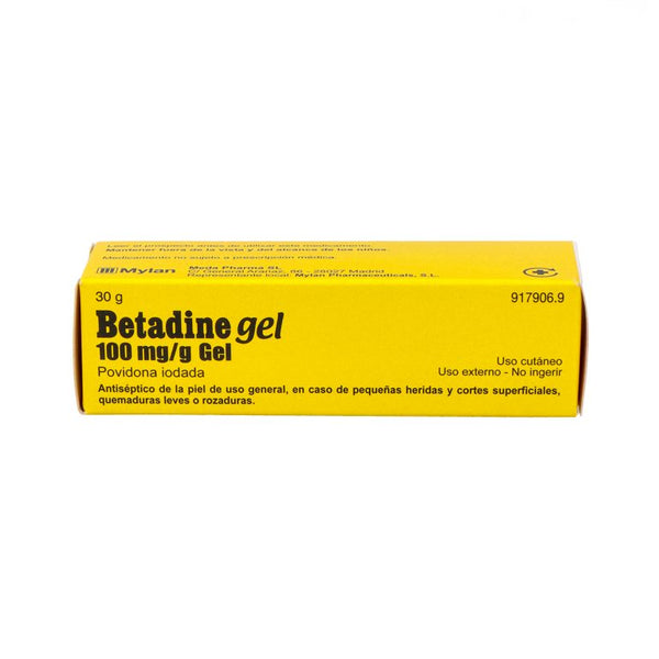 BETADINE 100 MG/G GEL TOPICO 30 G