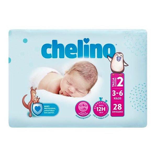 CHELINO INDAS PAÑAL 3-6 KG 28 U