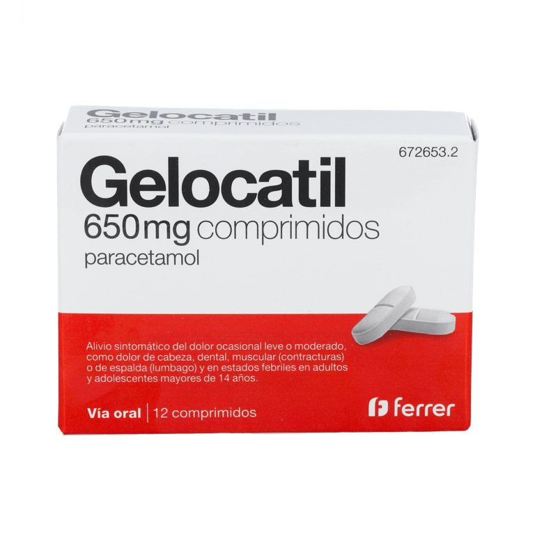 GELOCATIL 650 MG 12 COMP
