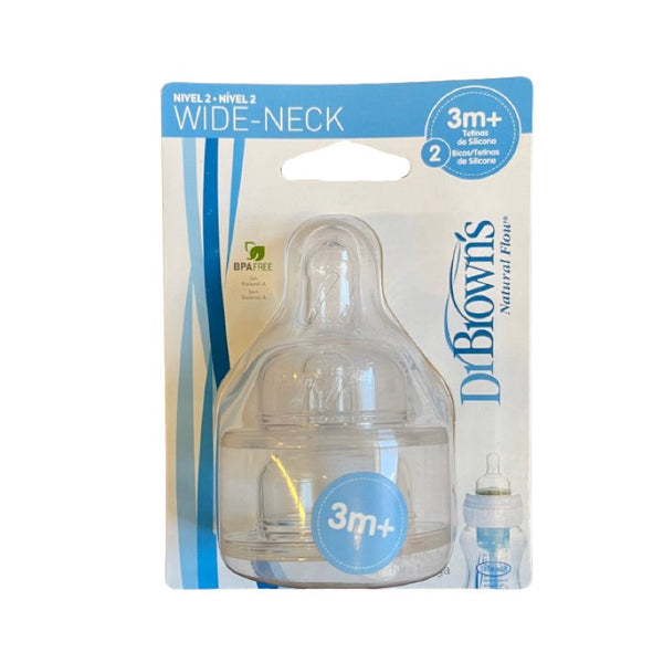 DrBrowns Tetina NaturalFeeling +3M, 2 Uds
