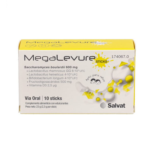 MEGALEVURE LACTOBACILLUS PLATAN 10 STICK