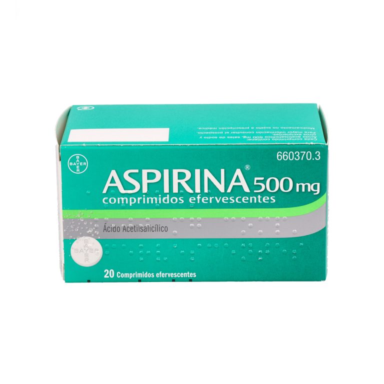 ASPIRINA 500 MG EFERVESCENTE 20 COMP