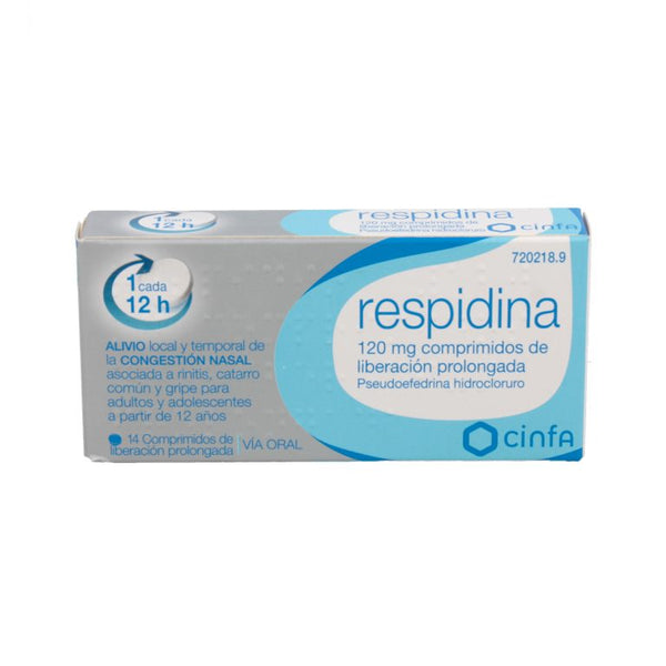 RESPIDINA 120 MG 14 COMP LIB