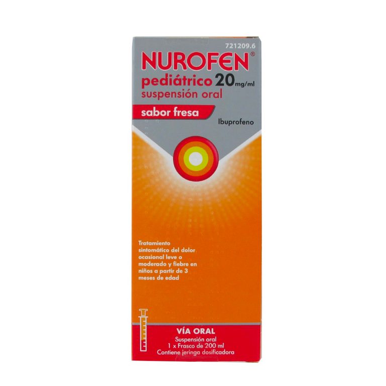 NUROFEN PEDIATRICO 20 MG-ML 200 ML NARANJA