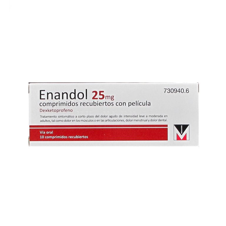 ENANDOL 25 MG 10 COMP