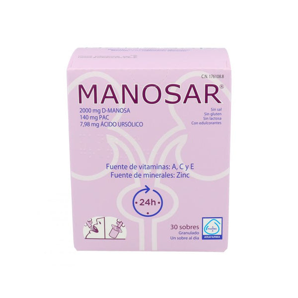 Manosar Vitaminas A,C,E y Zinc 30 sobres