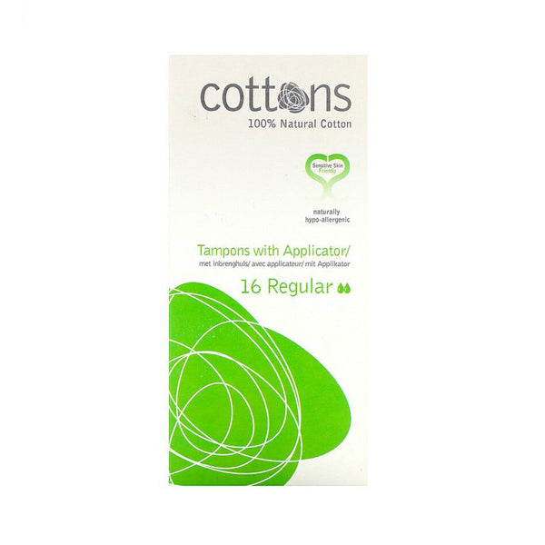 Cottons tampón con aplicador absorción regular 16uds