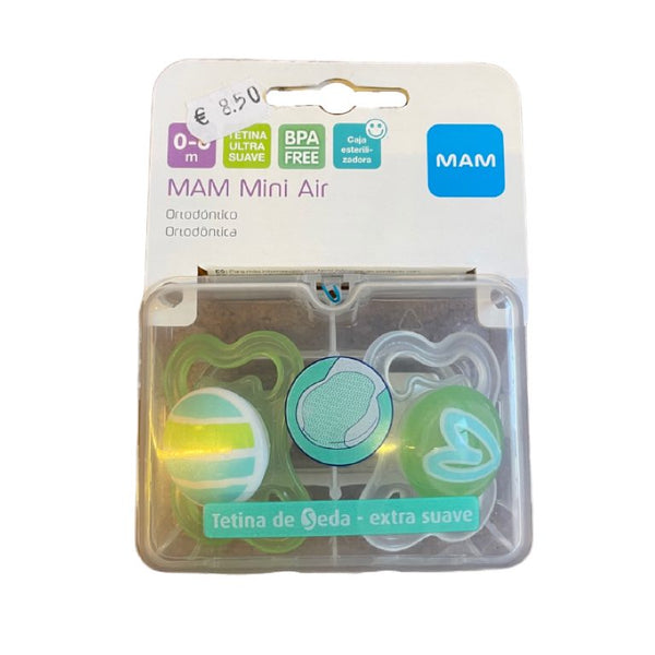 MAM Baby Chupete Ortodoncia 0-6m Silicona 2 Unidades