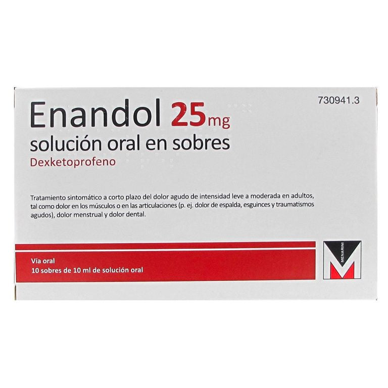 ENANDOL 25 MG SOLUCION ORAL 10 SOBRES