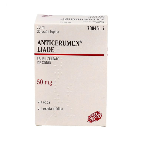 Anticerumen Liade 50mg/ml Gotas Óticas Solución 10ml
