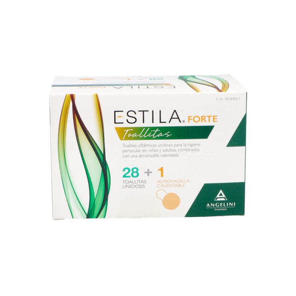 Estila Forte Toallitas Oftálmicas 28 unidades + 1 Almohadilla