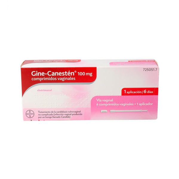 GINE-CANESTEN 100MG 6 COMP VAGINALES