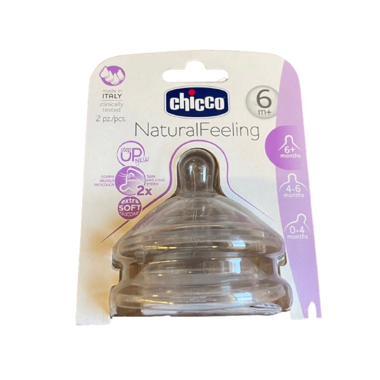 Chicco Tetina NaturalFeeling +6M, 2 Uds