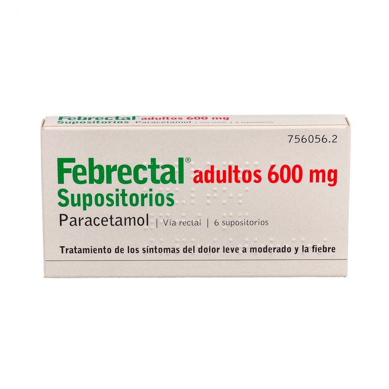FEBRECTAL 600 MG 6 SUP Adultos