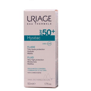 Uriage Hyseac Fluid SPF50+ Oil Free for Combination to Oily Skin 50ml