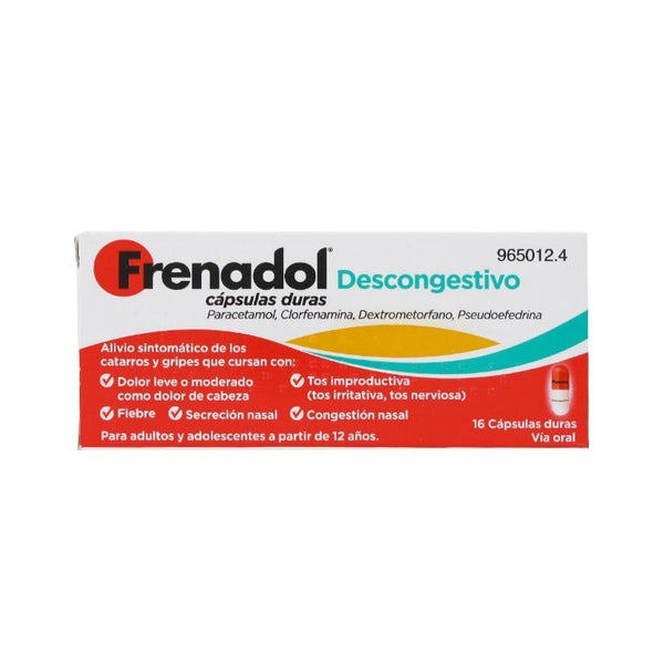 Frenadol descongestivo 16 capsulas