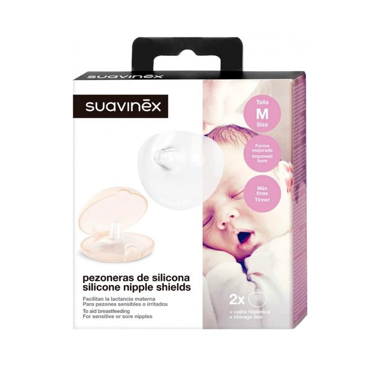 Suavinex Pezonera Silicona Talla M, 2 Unidades