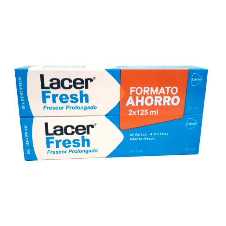 LACERFRESH GEL DENTAL DUPLO 125 ML