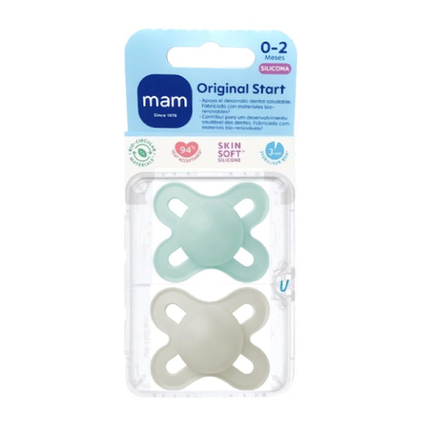 MAM Baby Chupete Start 0-2m Silicona 2 Unidades