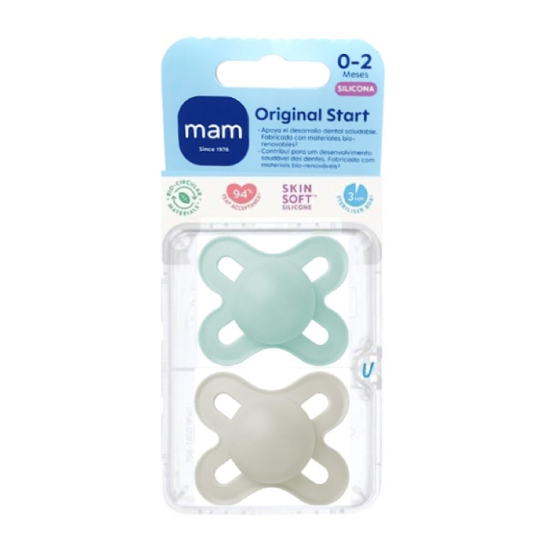 MAM Baby Chupete Start 0-2m Silicona 2 Unidades