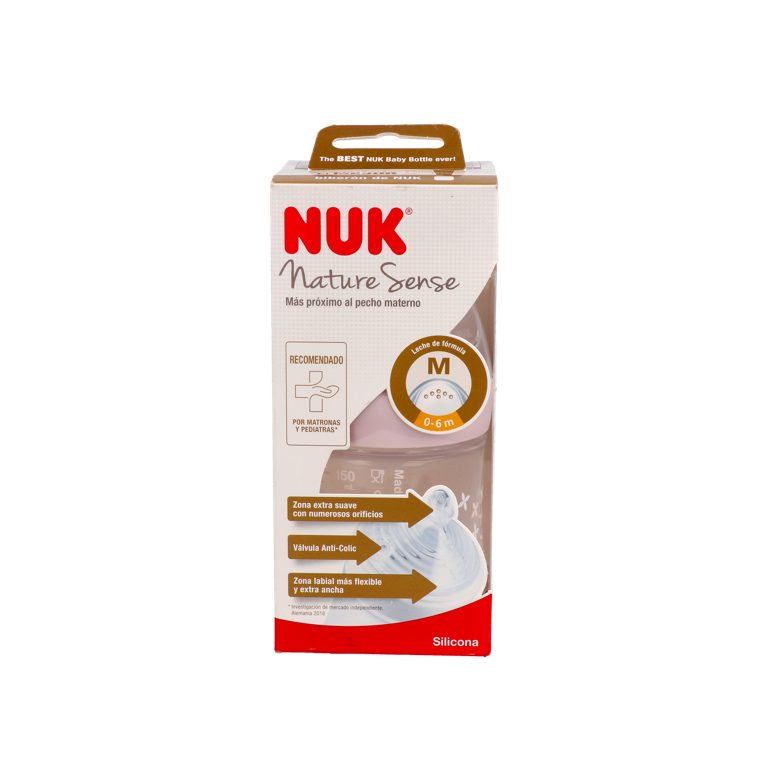 Nuk Nature Sense Biberón Silicona 150 ml Talla M 0-6 M