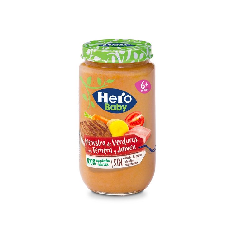 Hero Potito Tarrito de Verduras con Jamón y Ternera