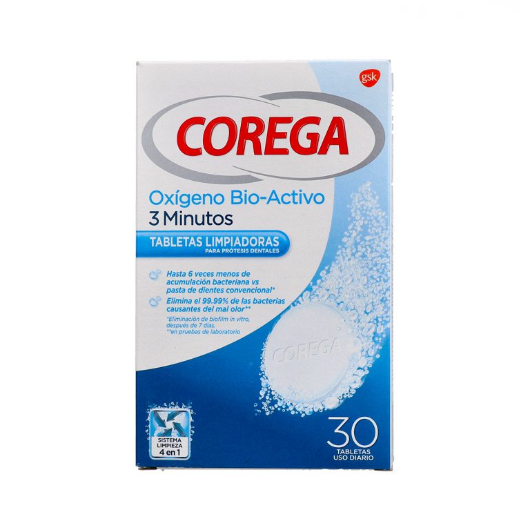 Corega Oxigeno Bio Activo 3 Minutos 30 Tabletas