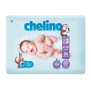 CHELINO INDAS PAÑAL 4-10 KG 36 U
