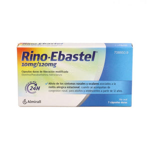 RINO EBASTEL 10/120 MG 7 CAPSULAS