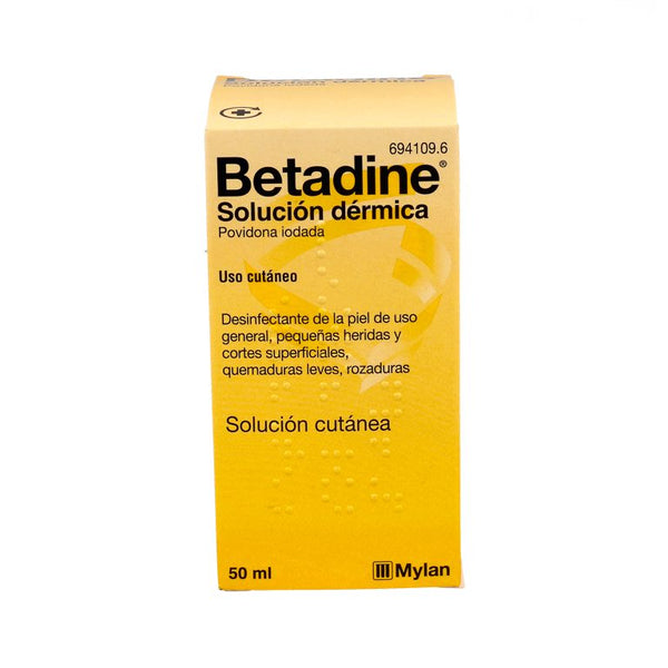 BETADINE 100MG SOLUCIÓN DÉRMICA 50ML