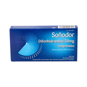 Soñodor Difenhidramina 50 Mg 16 Compr