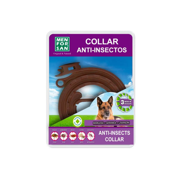 Menforsan Collar Anti-insectos 100% natural perros 60cm