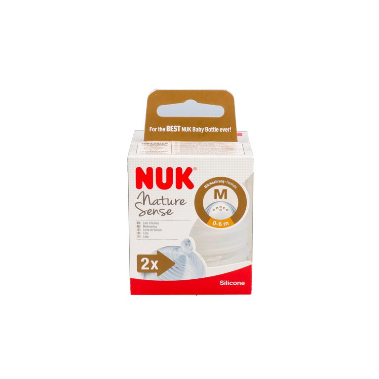 Nuk Natura Sense Tetina Silicona Talla M 0-6 M, 2 Uds