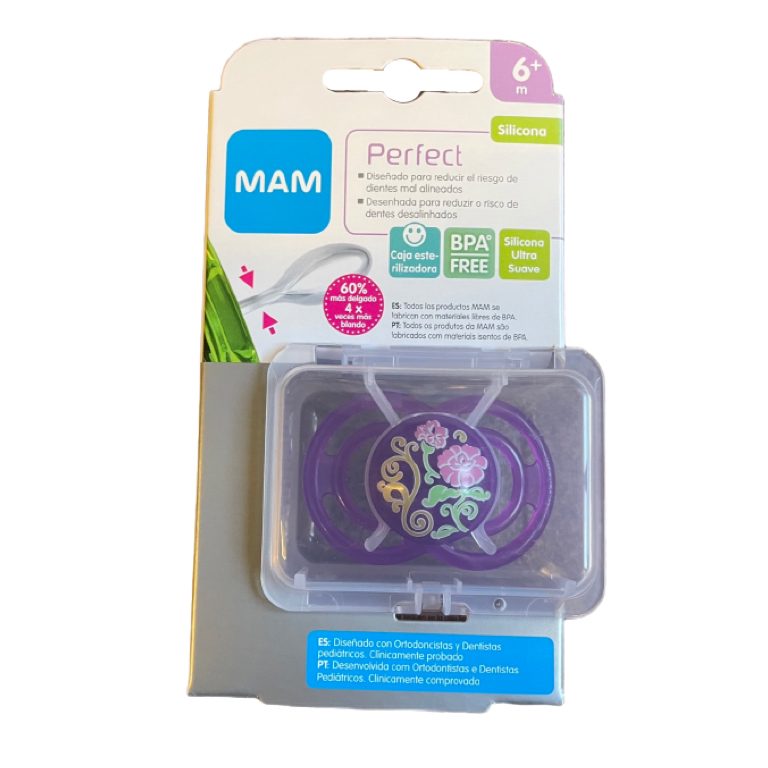MAM Baby Chupete Ortodoncia +6m Silicona 2 Unidades