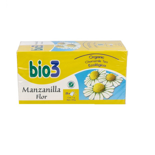BIO3 MANZANILLA FLOR 25 BOLSAS