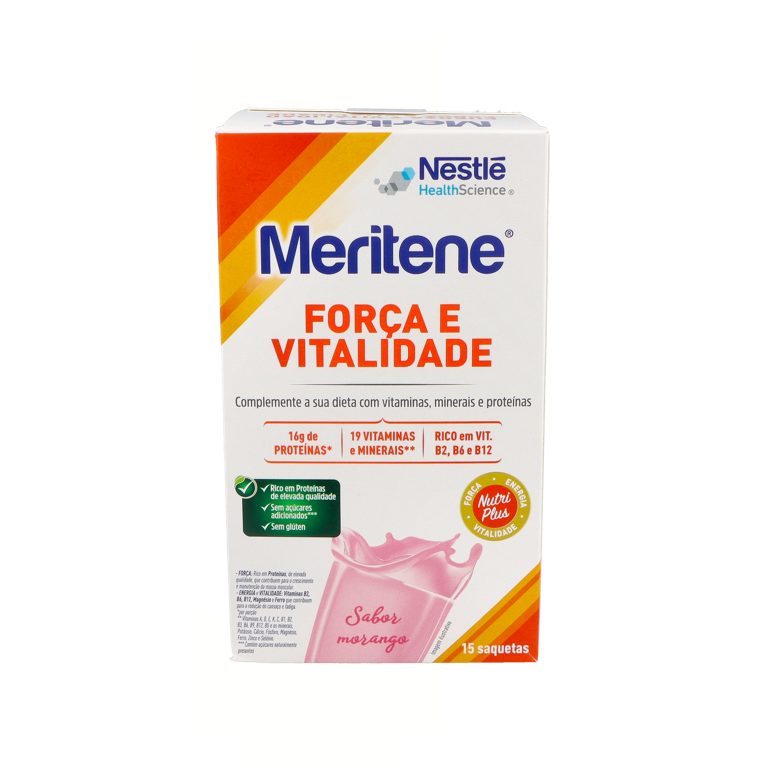 MERITENE FUERZA Y VITALIDAD FRESA 15 servicios