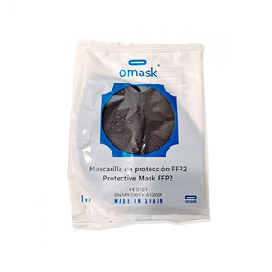 MASCARILLA FFP2 OMASK NEGRA