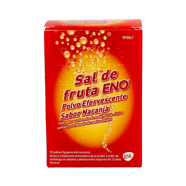 SAL DE FRUTA ENO NARANJA 10 SOBRES