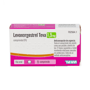 LEVONORGESTREL TEVA 1,5 MG 1 COMP EFG