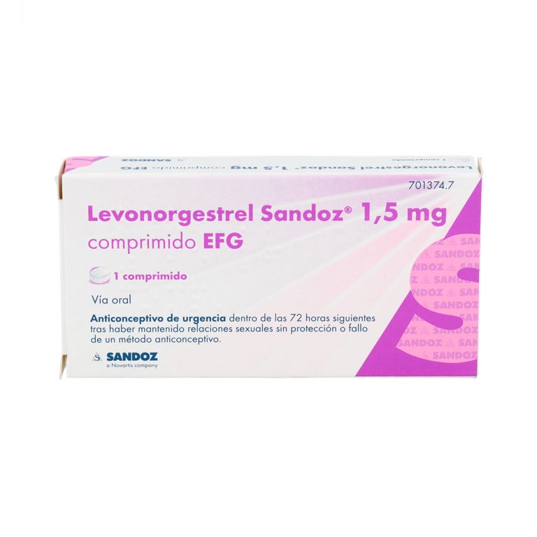 Levonorgestrel Sandoz EFG 1.5mg 1 Comprimido