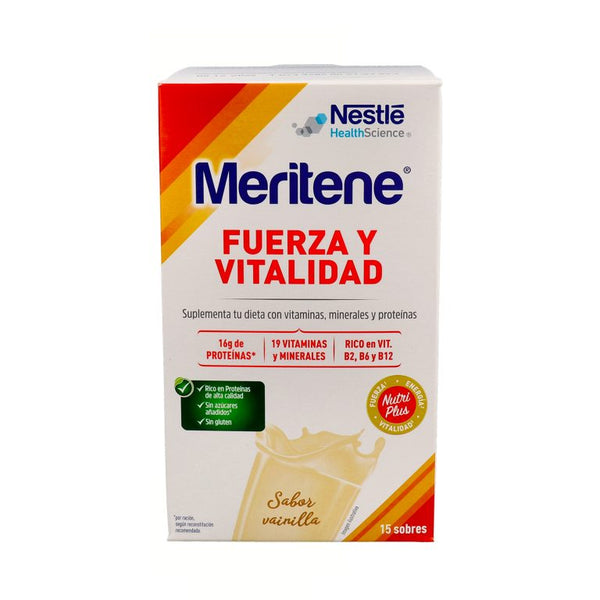 MERITENE FUERZA Y VITALIDAD VAINILLA 15 servicios