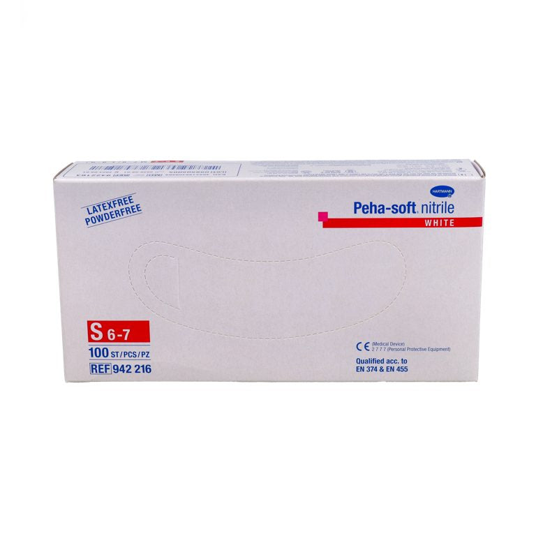 GUANTES NITRILO S Blanco 100 U