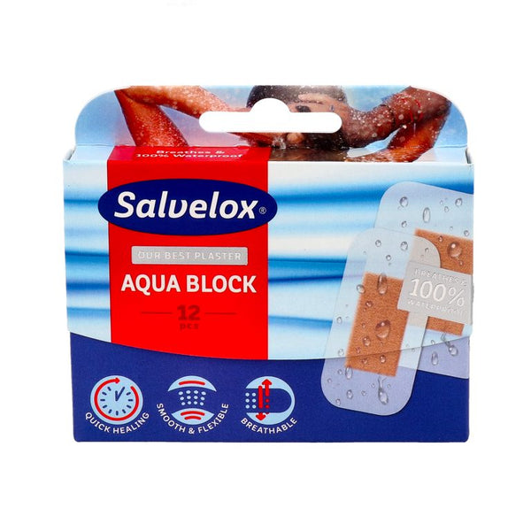 Salvelox Cura Rapid Aqua Block Apósito Resiste Al Agua 12 uds