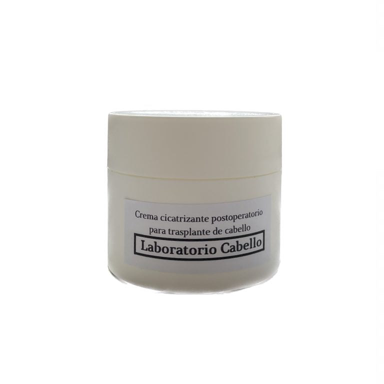Crema cicatrizante postoperatorio para transplante capilar