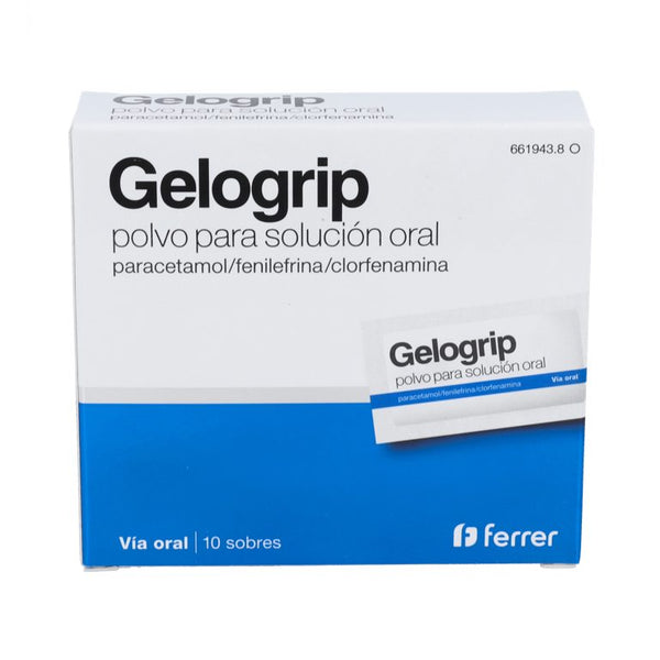 GELOCATIL GRIPE FORTE CON FENILEFRINA 10 SOBRES